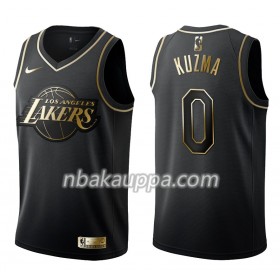 Los Angeles Lakers Kyle Kuzma 0 Nike Musta Golden Edition Pelipaidat Swingman - Miesten